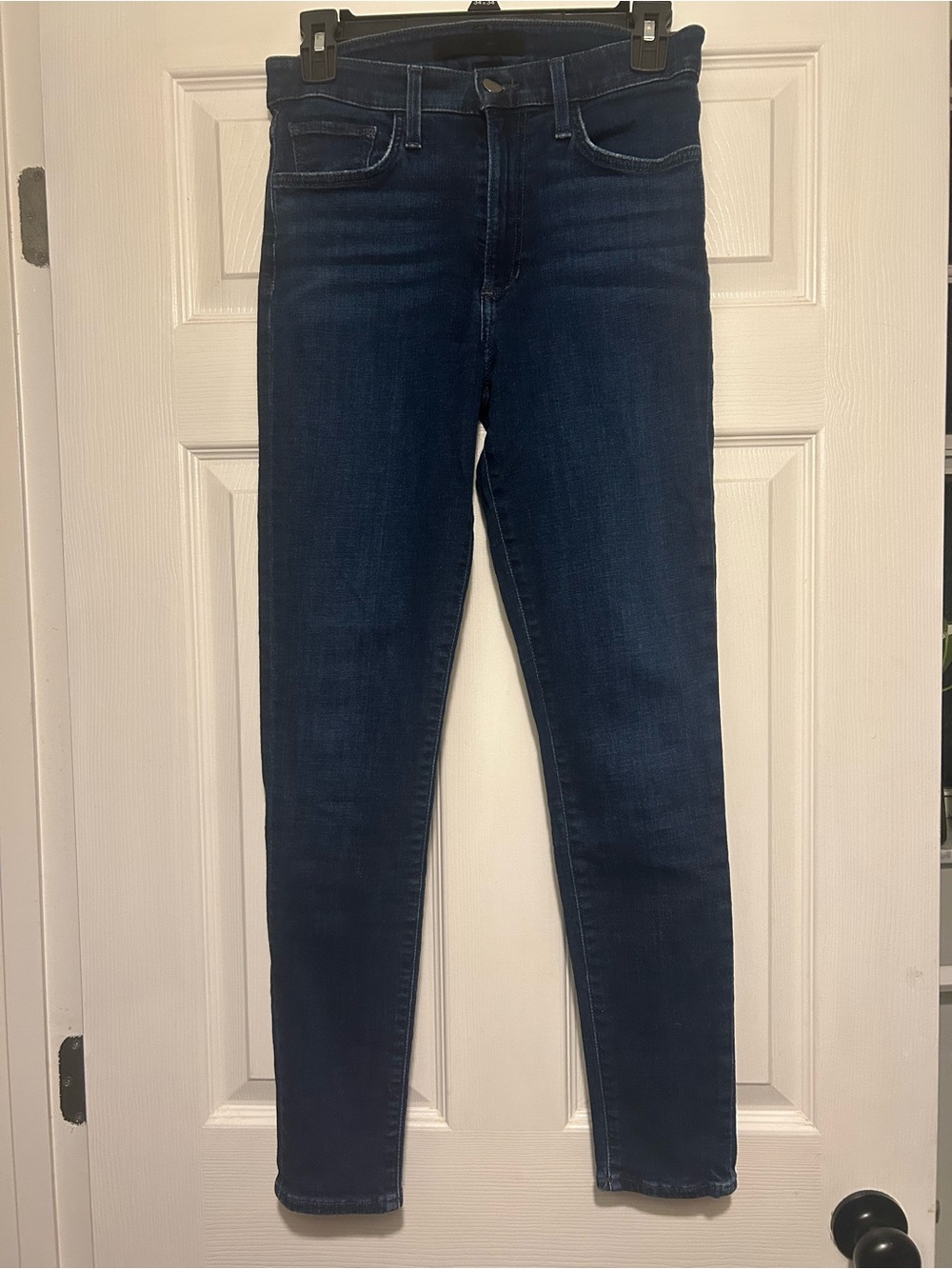 Joe's Jeans Dark Indigo High-Rise Skinny Jeans